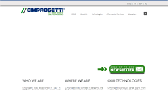 Desktop Screenshot of cimprogetti.com