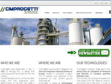 Tablet Screenshot of cimprogetti.com